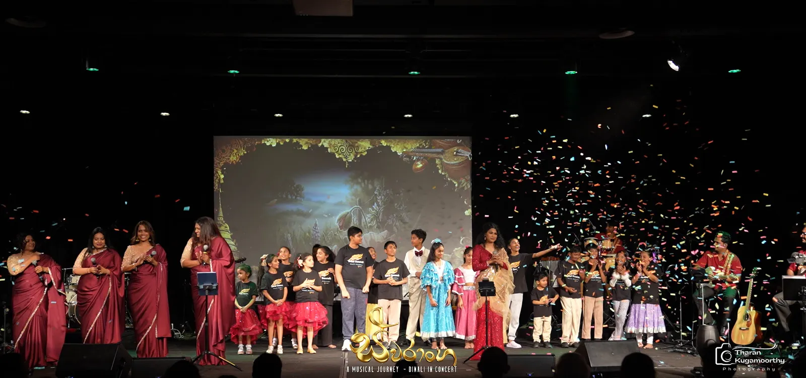 Soul Sounds students and performers on stage at the Swaranga concert finale